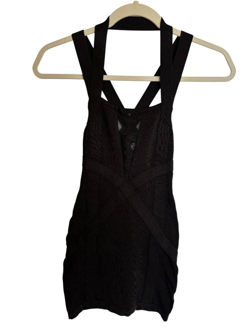 Bebe Black Bandage Mini Dress | Size XS